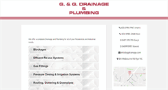Desktop Screenshot of ggdrainage.com